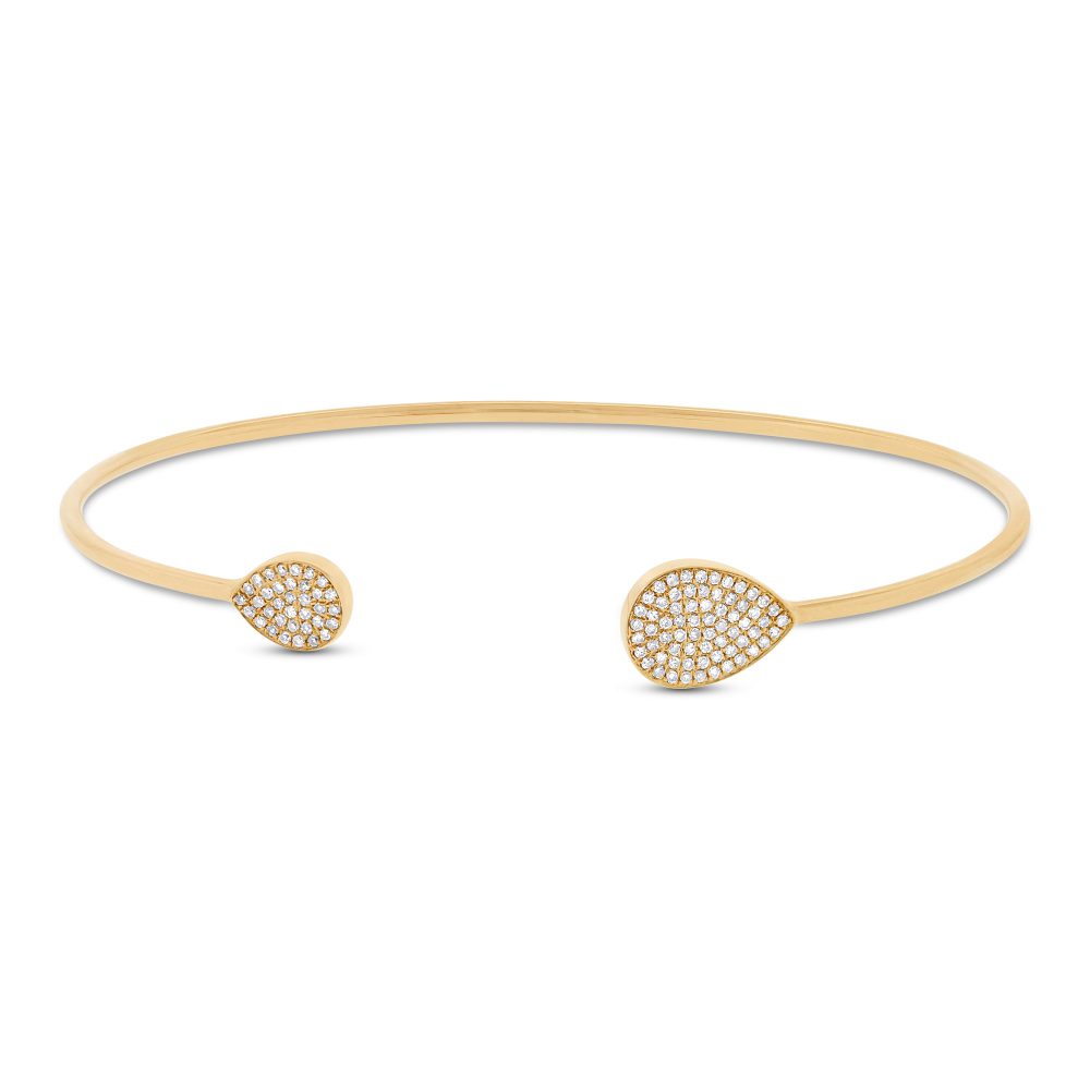 Bailey's Heritage Collection Diamond Gold Cuff Bracelet