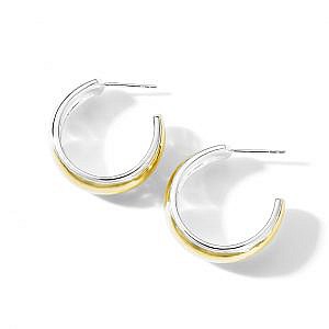 Tapperd Dome Hoop Earrings in Chimera