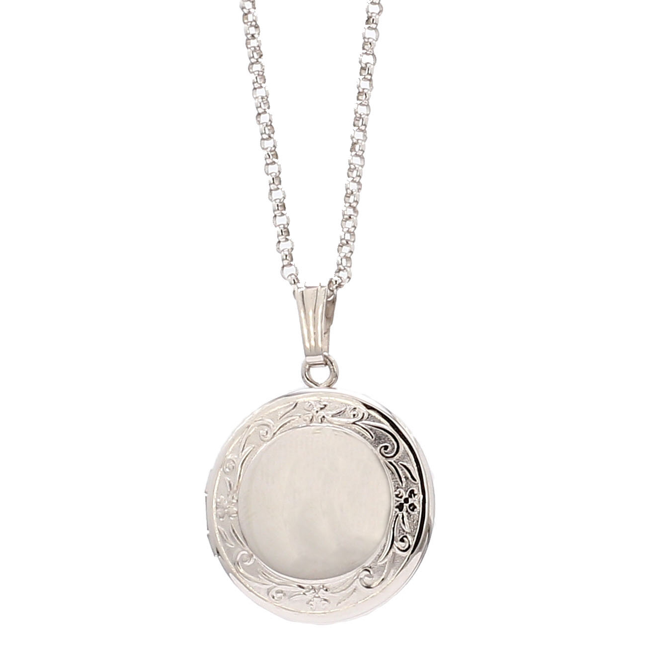 Sterling Silver Locket Pendant With Diamond - Marcilla Bailey